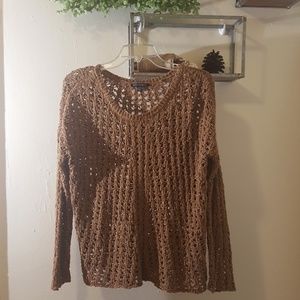 American Eagle Fishnet sweater